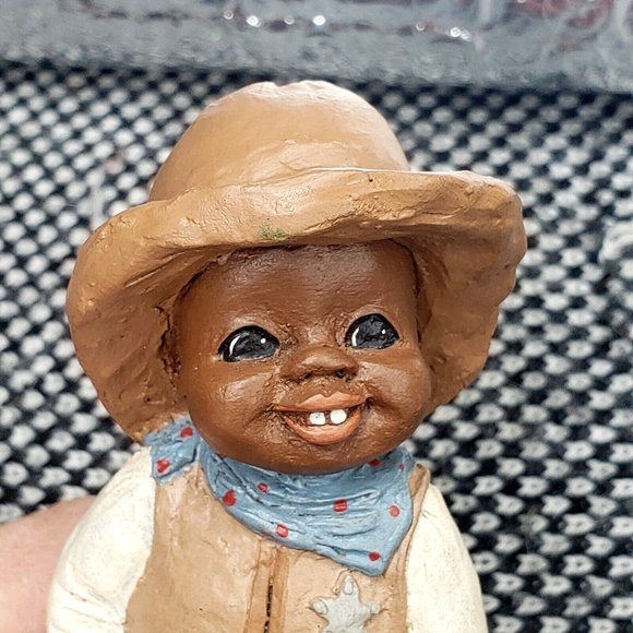 ALL GOD'S CHILDREN figurine "ELI" Cowboy 1986 Signed By Martha Holcombe - Picture 3 of 9